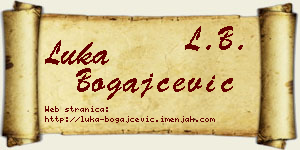 Luka Bogajčević vizit kartica